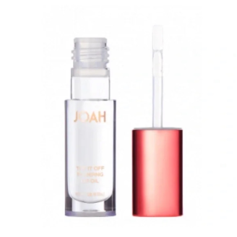 💎 Joah 3 Top It Off Plumping Lip Oil Gloss Peach Clear Bubbly Bellini Prosecco